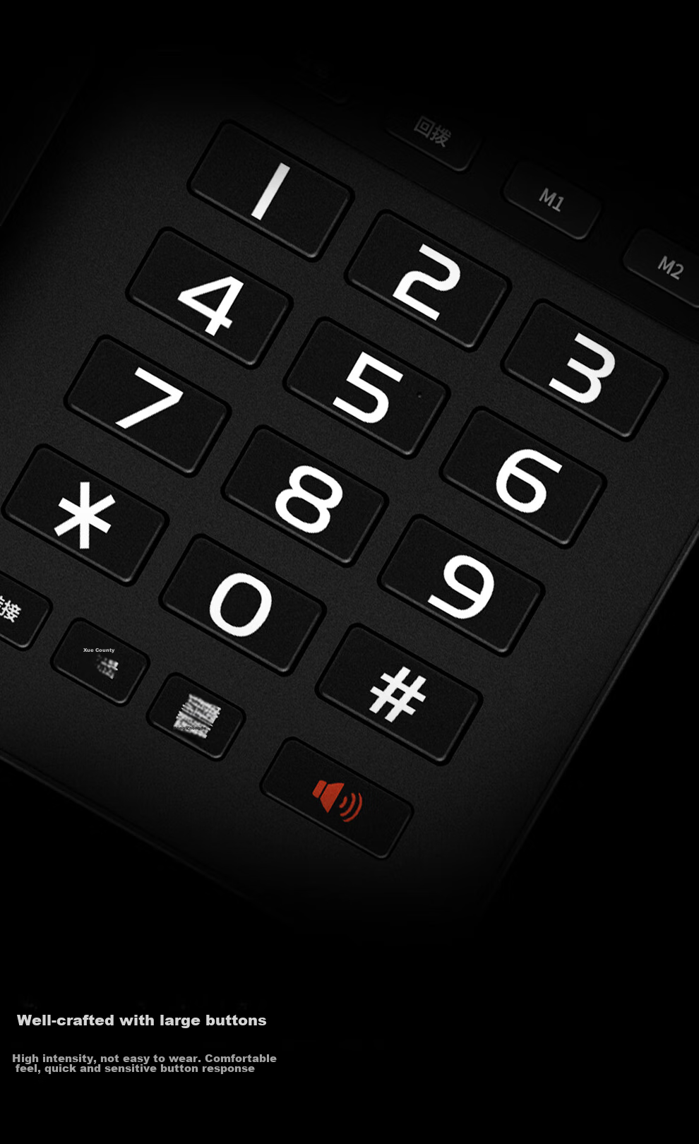 Yijiatong Landline Telephone, Fixed-Line Phone for Business Office And Home Use, Dual Interface with Ringtone Volume Adjustment, Redial, Replay, Flashing, And Caller ID Display, T60 Ruhei 4