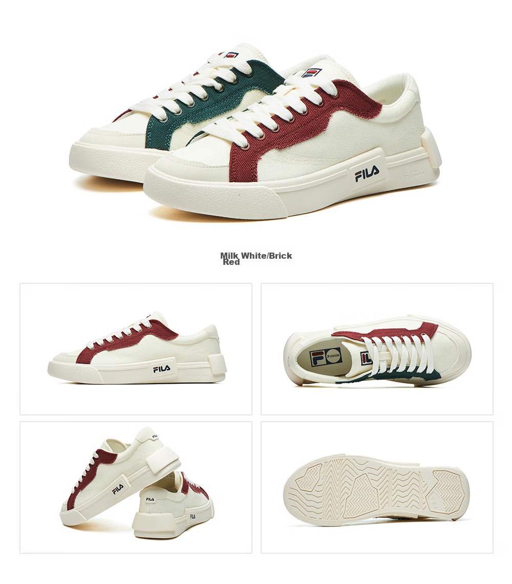 FILA FUSION POP Canvas Women's Sneakers Sports Casual Shoes 20