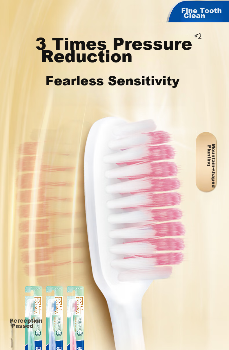 Lion Fine Bristle Toothbrush, 4-Pack 2