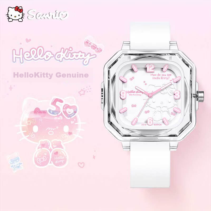 Hello Kitty【50周年限定】手表女学生小学初中生儿童手表生日礼物女孩2198