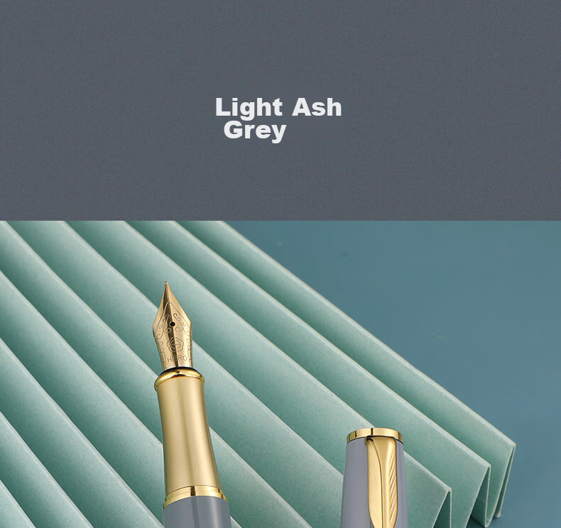 HERO Fountain Pen E609 Extra Fine Iridium Daily Writing Business Calligraphy Practice Pen for Third Grade Elementary And Middle School Students, Boys And Girls Ink Pen Twilight Green Simple Packaging EF Hidden Nib 26