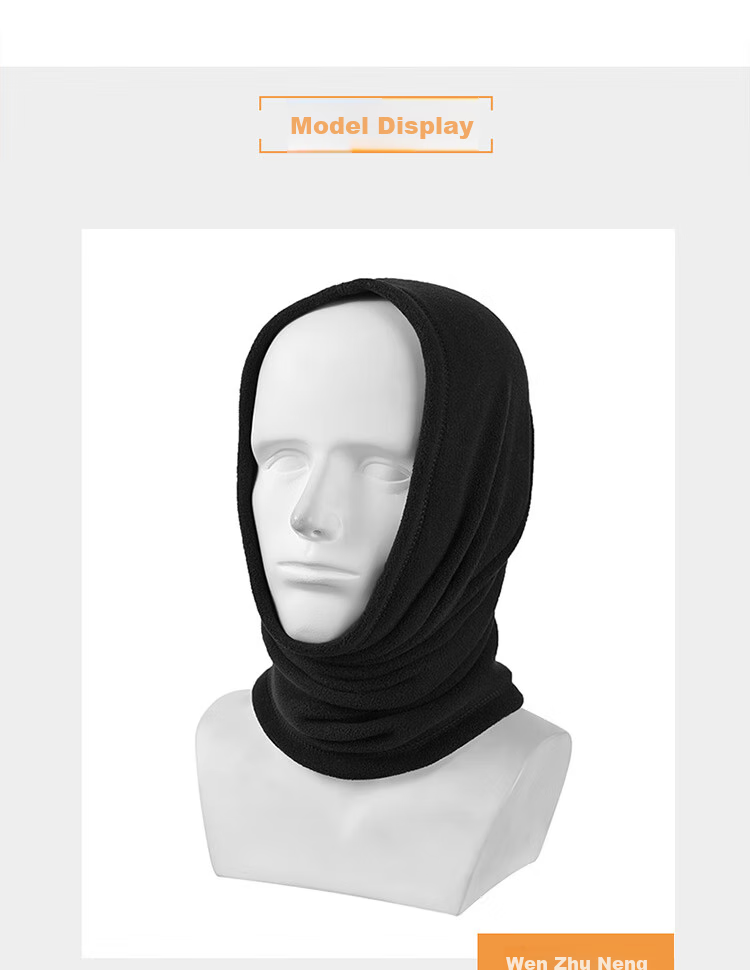 FOREVER Neck Gaiter for Men And Women, Winter Outdoor Warmth, Autumn And Winter Thickened Fleece Pullover Neck Warmer, Black 8