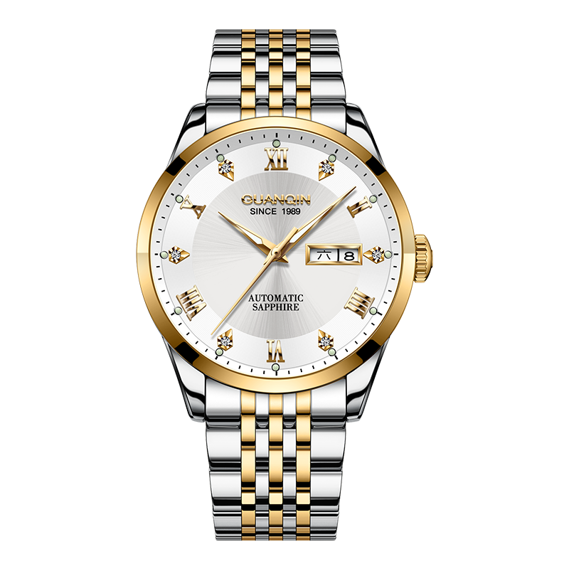 GUANQIN Men's Mechanical Watch, 2026 New Model, Fully Automatic, Business Style, Luminous, Water-Resistant, Men's Watch, Gift for Father on Father's Day