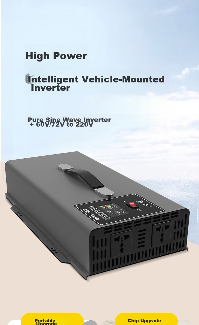 XIANNIAO Inverter High-Power 72V to 220V Pure Sine Wave 3500W Power Converter for Electric Bicycles And Street Vendors 5