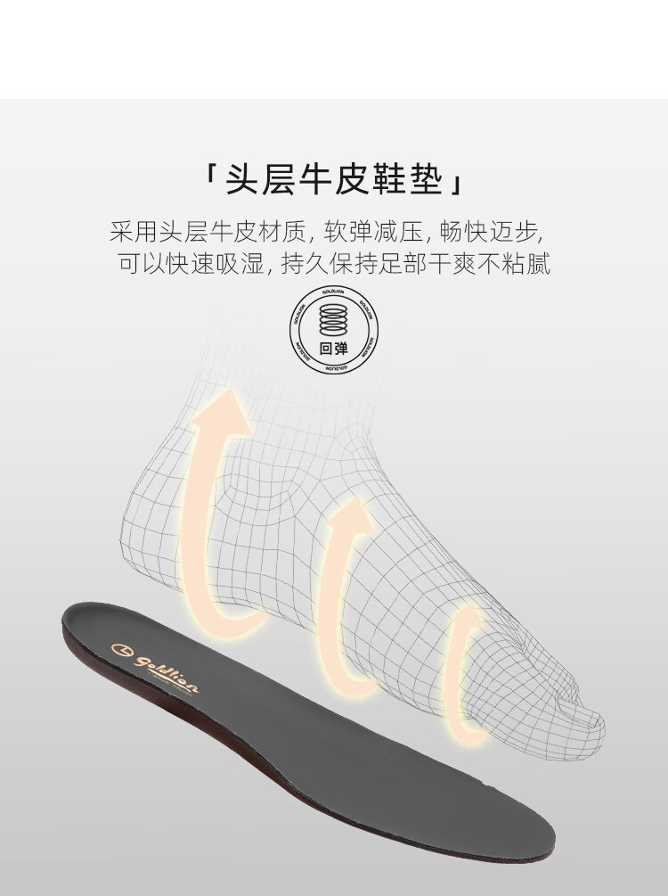 Goldlion Men's Shoes, Thick-Soled Casual Shoes, Soft And Durable Outdoor Trendy Versatile Sneakers, G559430518AAA, Black, Size 39 4