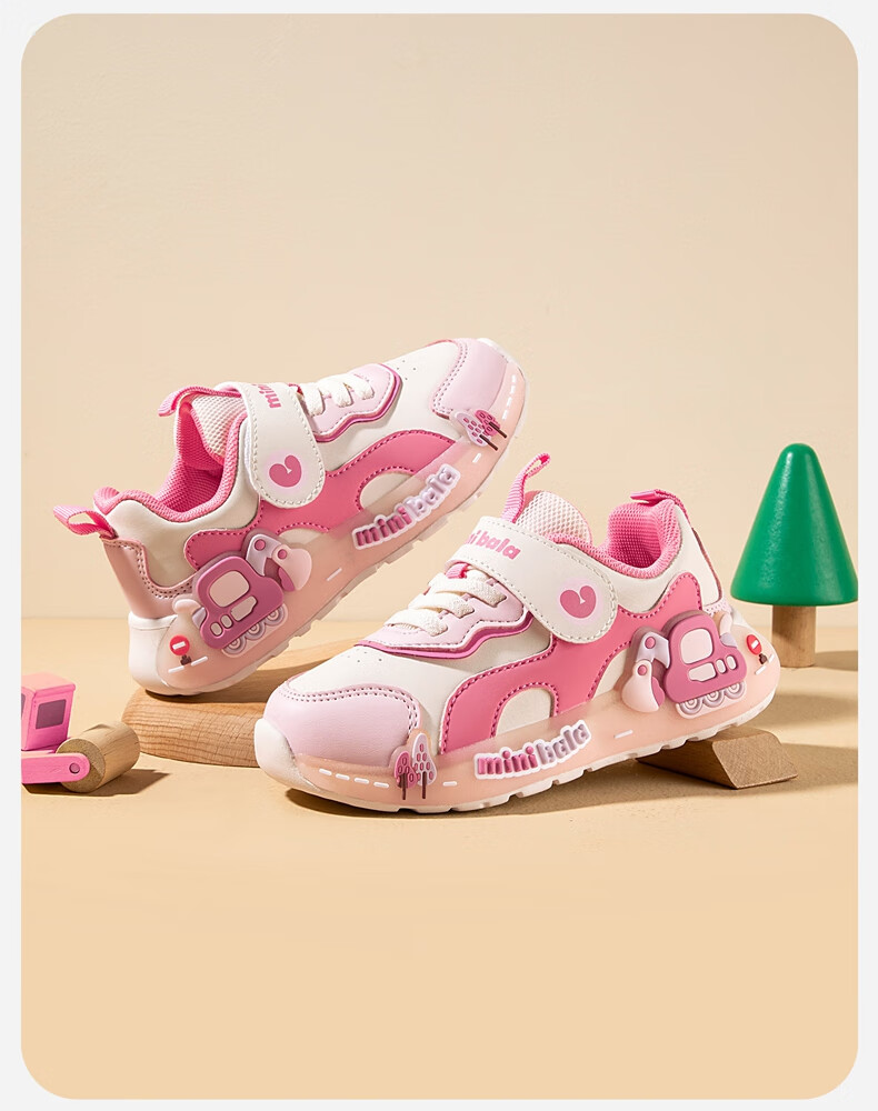 Minibala Kids Light-Up Shoes 25 Autumn New Boys and Girls Casual Sports Baby Toddler Walking Shoes Little Kids Glowing Sneakers 5