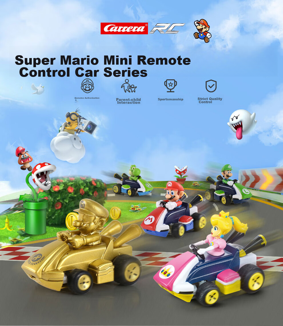Carrera Remote Control Car, Mario Mini Wireless Drift Electric Toy Car, Birthday Gift for Boys 1