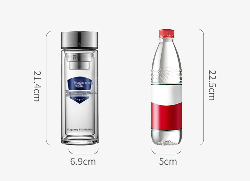 Fuguang Glass Cup, Water And Tea Separation, Large Capacity, Heat-Resistant Water Cup, Aesthetically Pleasing Tea Infuser Cup, Gift for Men And Wome 14