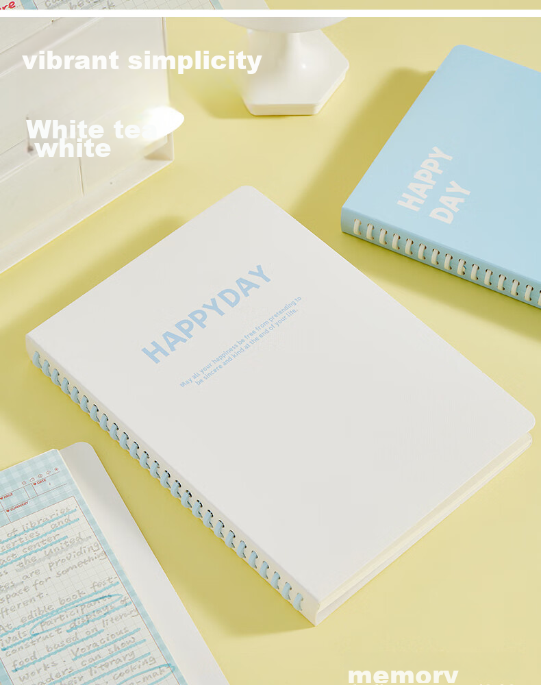 Sannianerban B5/50 Sheets Lined Color-Contrasting Comfortable Loose-Leaf Notebook, Student High-Quality Detachable Journal for Notes, Exam Practice, And Diary - Fengling 9