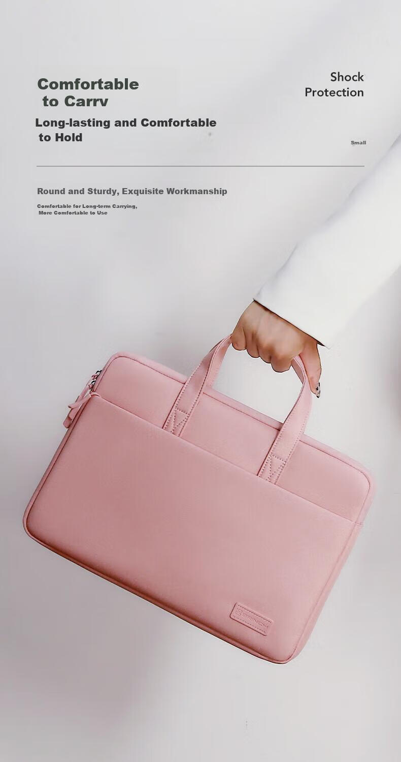 BRINCH Laptop Bag, 15.6-Inch Lightweight Large Capacity, Suitable for Xiaomi Huawei Business Handheld Computer Bag 6