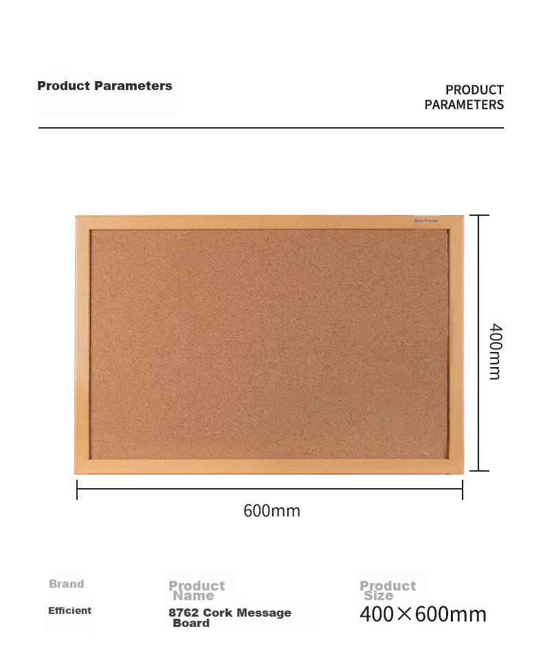 Deli 40*60cm Whiteboard Cork Board Wall/Message Board/Home Memo Board/Photo Wall Board Home Dormitory Message Board (Wood Frame, Pin Message) 8762 11