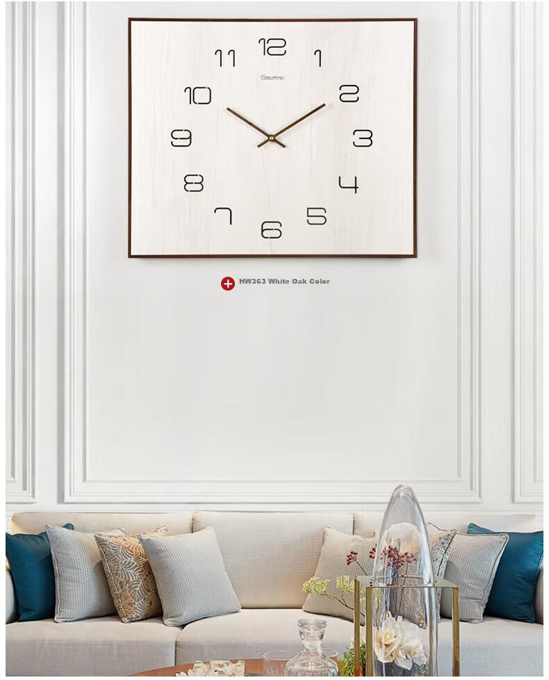 Hense Electric Meter Box Decorative Wall Clock, Living Room Power Switch Cover, Distribution Box Concealment Clock, Quartz Clock HW363 Large Size 61.5cm 2
