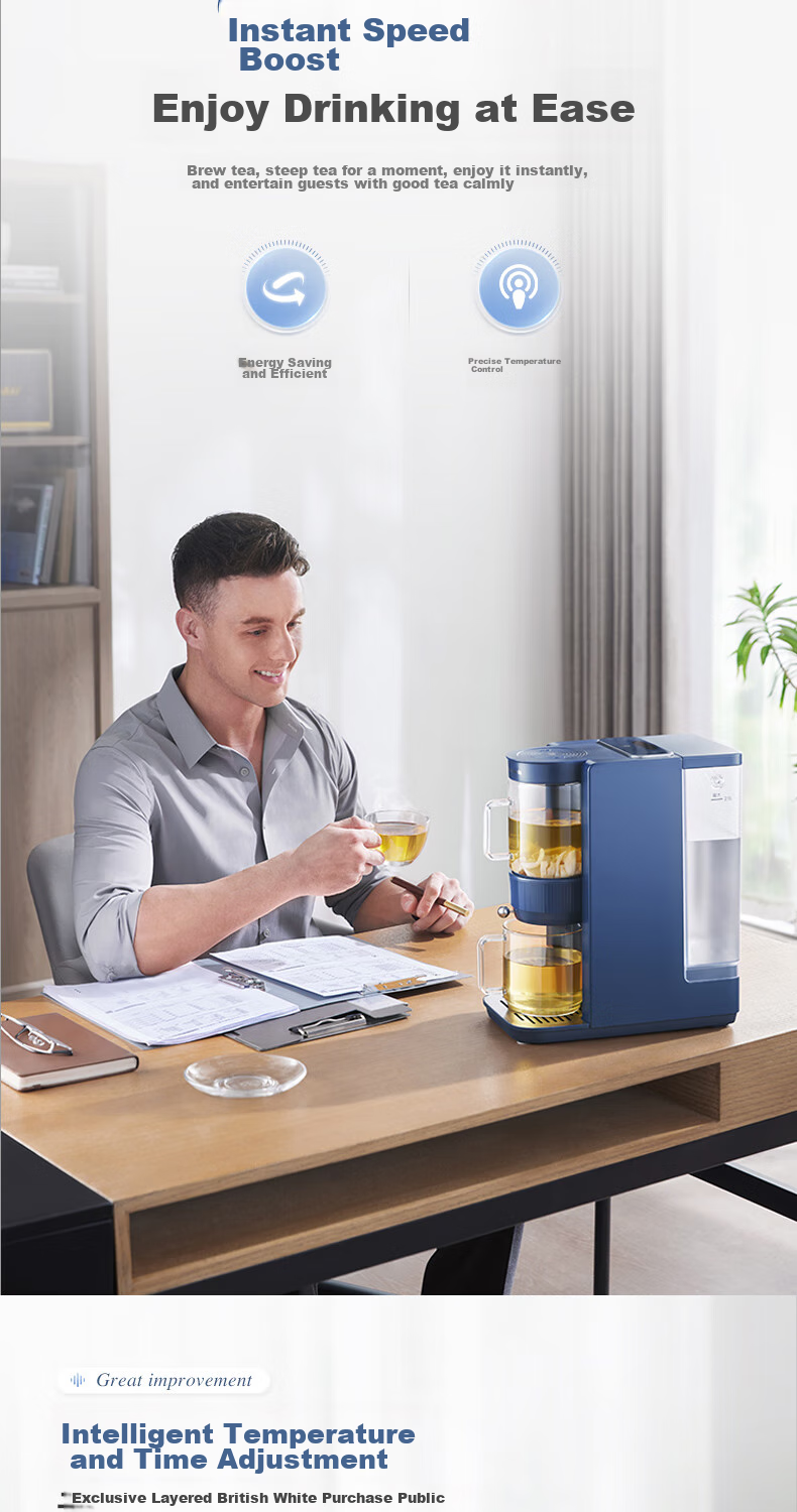 Morphyrichards Electric Kettle, Household 2L Desktop Instant Hot Water Dispenser, Health Pot, Tea Maker, Tea Brewing Machine, Tabletop Direct Drinking Water Machine, Tea Bar Machine MR6097 White 12