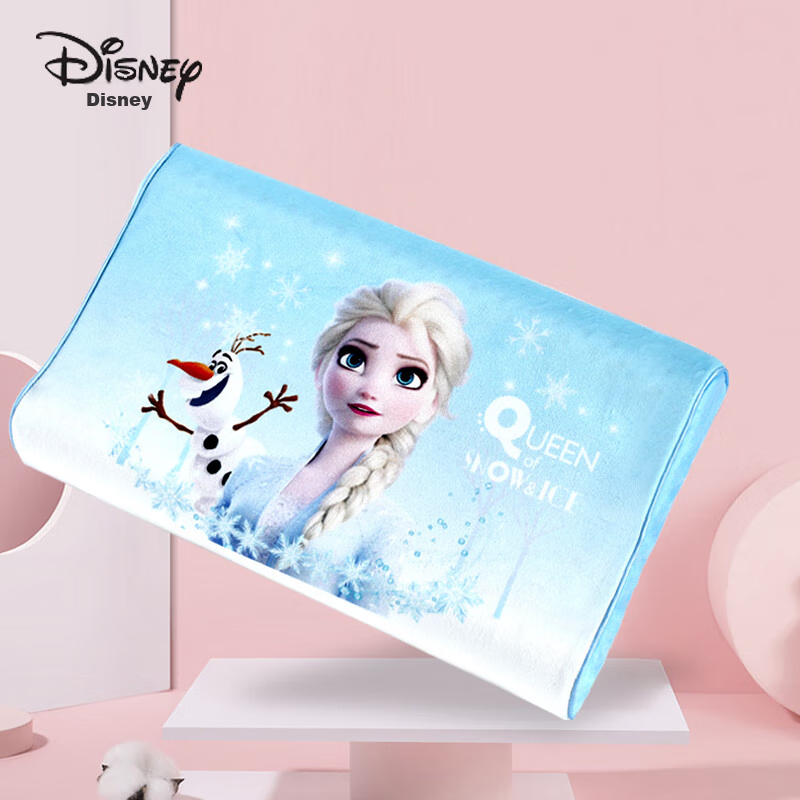 Disney Baby Pillow, Summer Sweat-Absorbing Breathable Ice Silk Cool Pillow for 0 to 6 Months And Above Children, Cloud-Shaped Pillow