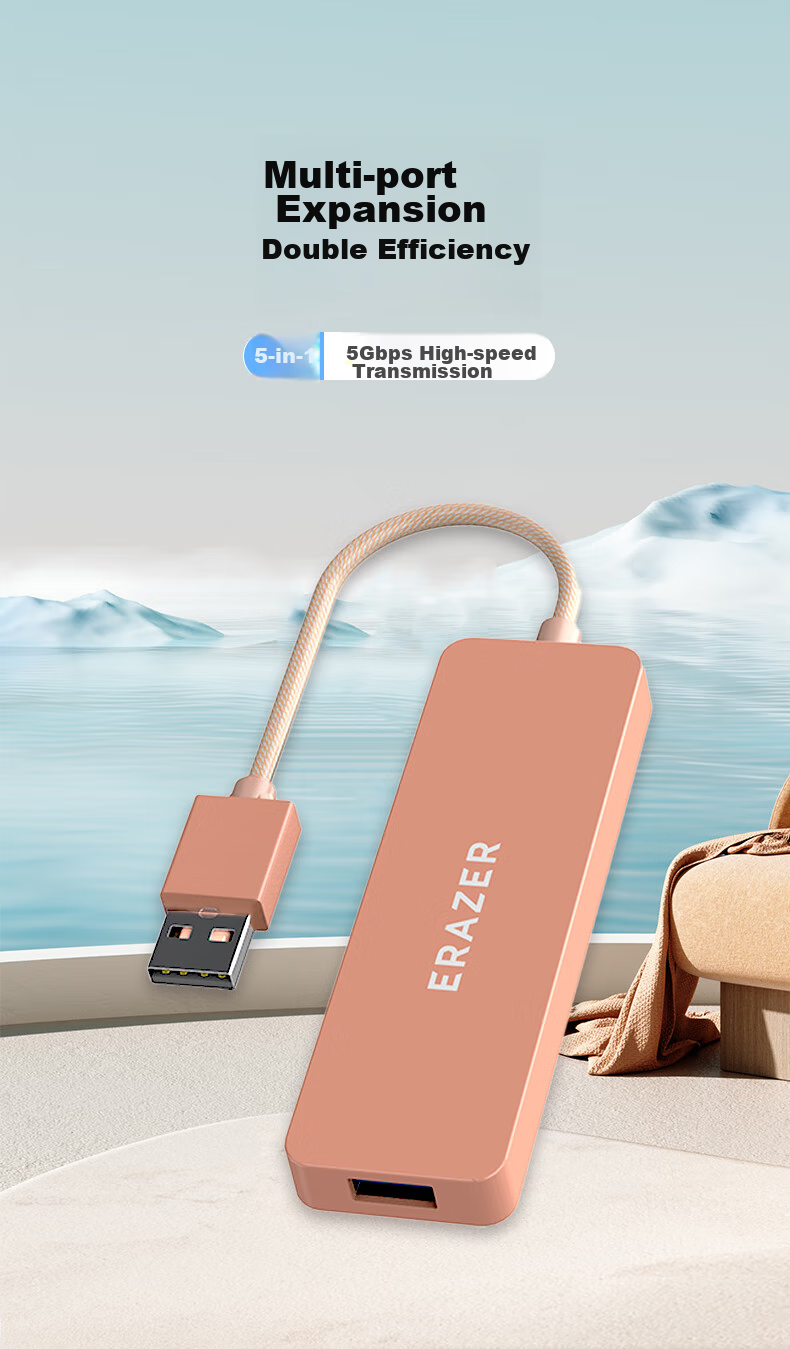 Lenovo Invests in Brand Yinengzhe USB Hub Expansion Dock, Hub Adapter, Laptop Converter, Extension Cable, Type-C Power Supply 1