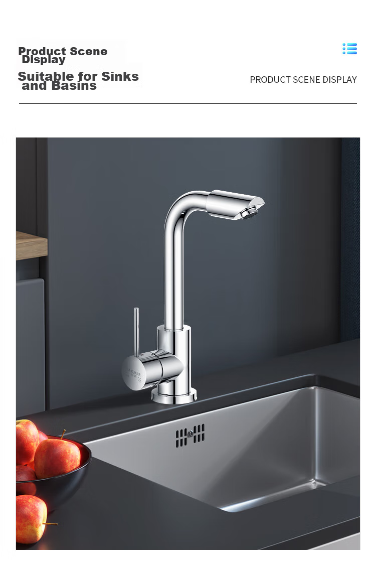 MEJUE Basin Faucet, Hot And Cold Dual Control, 360° Double Rotation, Bathroom Sink Faucet Z-1201 25