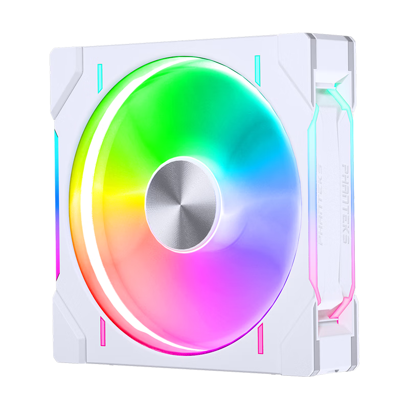 PHANTEKS D30 Building Block Version Zhengye 14cm Case Water Cooling Radiator ARGB Temperature Control Fan (30mm Thick / Hidden Screw Holes / Wireless Cable Connection / Single Package / White)