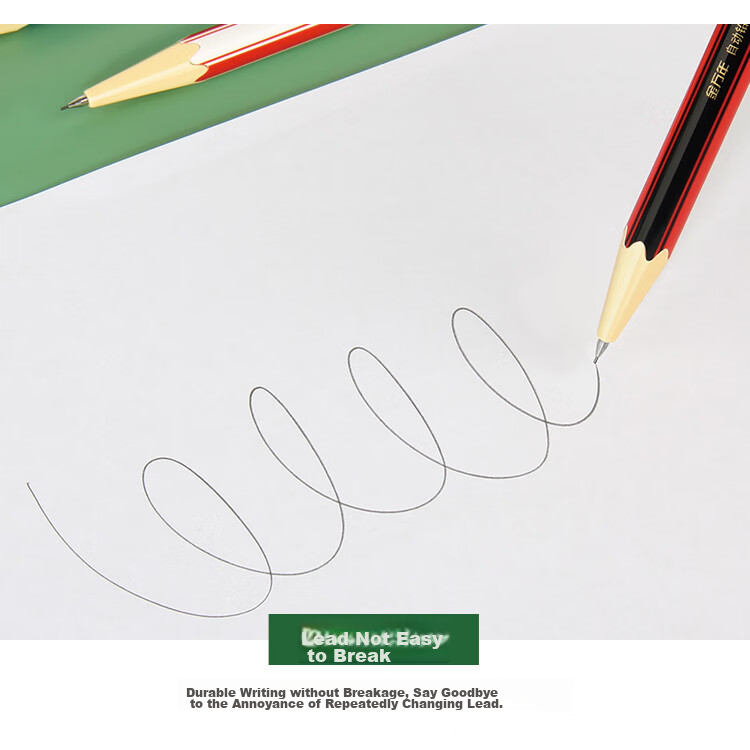 Genvana [Automatic Pencil] Comic Drawing Activity, Student Exam Drawing, 0.5MM Yinglang 2B Iron Clip 4 Colors (4-Pack) G-2252 5