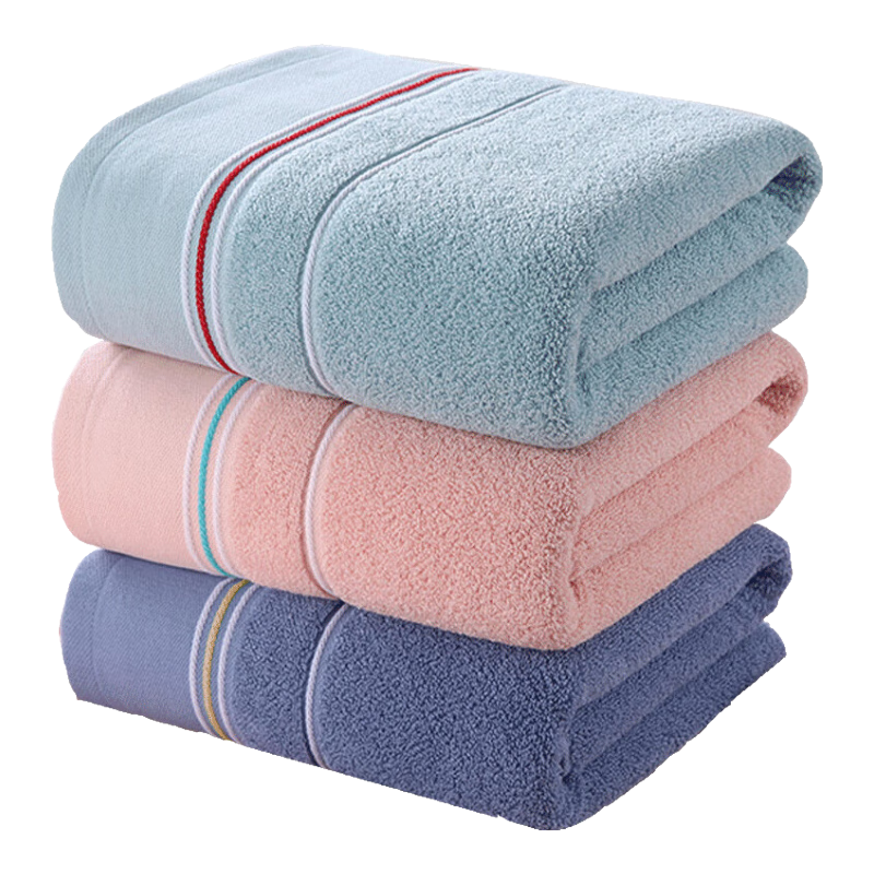 KING SHORE 4A Grade Pure Cotton Antibacterial Bath Towel, Sealed Thickened Absorbent Sports Shower Towel, Red, 140*72cm, 370g