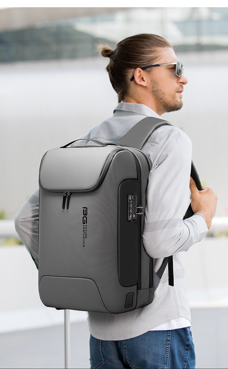 Bange Multifunctional Anti-Theft Laptop Backpack, Business Commute Travel, Wet And Dry Separation, Men's Backpack, 721646 Black 7