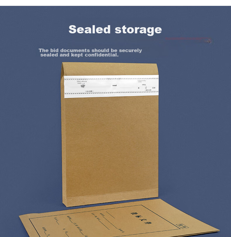 SIMAA 25 Bid-Specific A4 Imported Wood Pulp 200g File Folders Document Envelopes Data Folders Side Width 8cm 6836 4