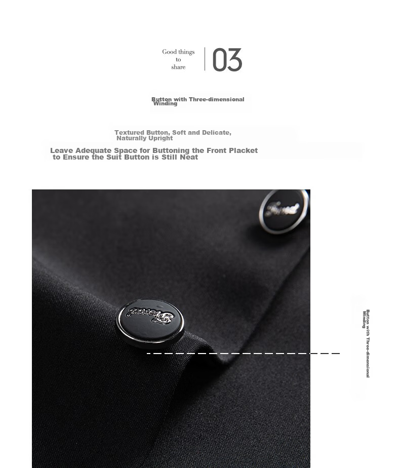 SHANSHAN Men's Suit Jacket for Spring And Autumn, Solid Color Two-Button Wrinkle-Resistant Professional Formal Wear Business Casual Blazer 25