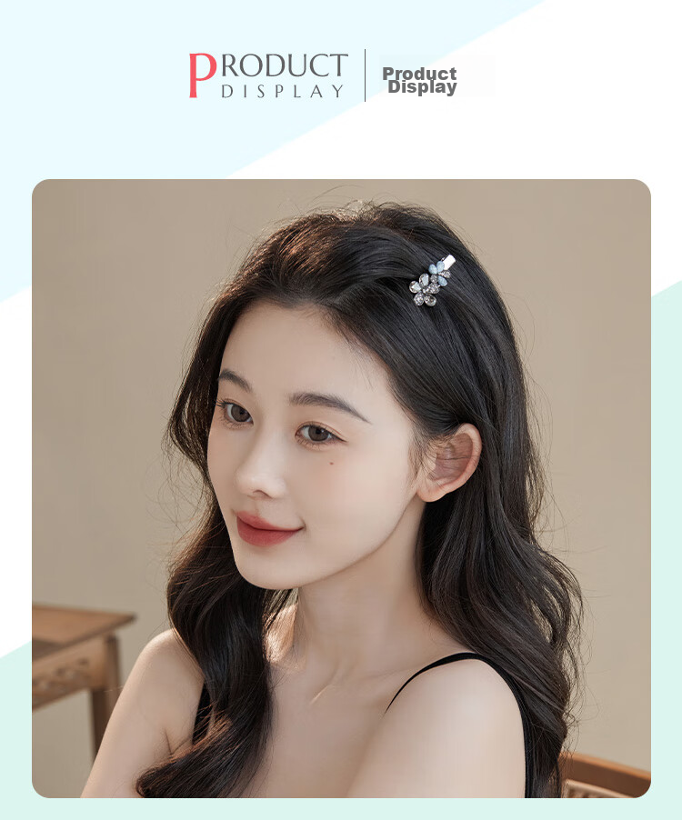 CHIMERA Leaf-Shaped Hair Clip, Duck-Bill Clip, Korean-Style Barrette, Bangs Clip, Hair Accessory, Women's Birthday Gift 4