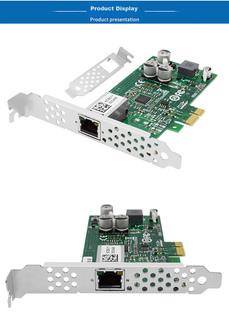 EB-LINK PCIE X4 10G Single-Port Server Network Card with AQC107 Chip, 10G Ethernet Port for E-Sports Gaming, Supports 10G/5G/2.5G/1G Speeds, Adaptive 5