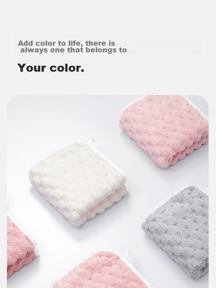 GGT Bamboo Towel for Men And Women, Quick-Drying Absorbent Face Towel, Class A Bath Towel, Pack of Two, Cherry Blossom + Blank Color 13