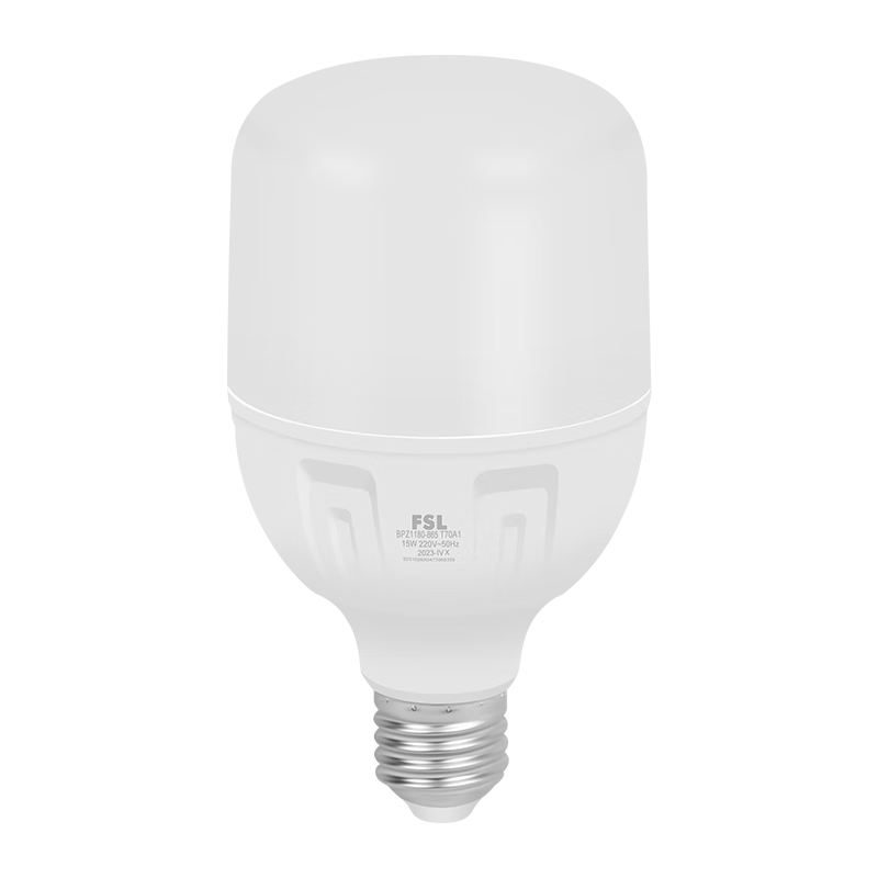 Foshanzhaoming (FSL) LED Bulb, 15W Cylindrical Globe Light Bulb, Energy-Saving Lamp, High-Power Lighting Source, Super Bright Bulb, E27 Screw Base, Warm Light (3000K)