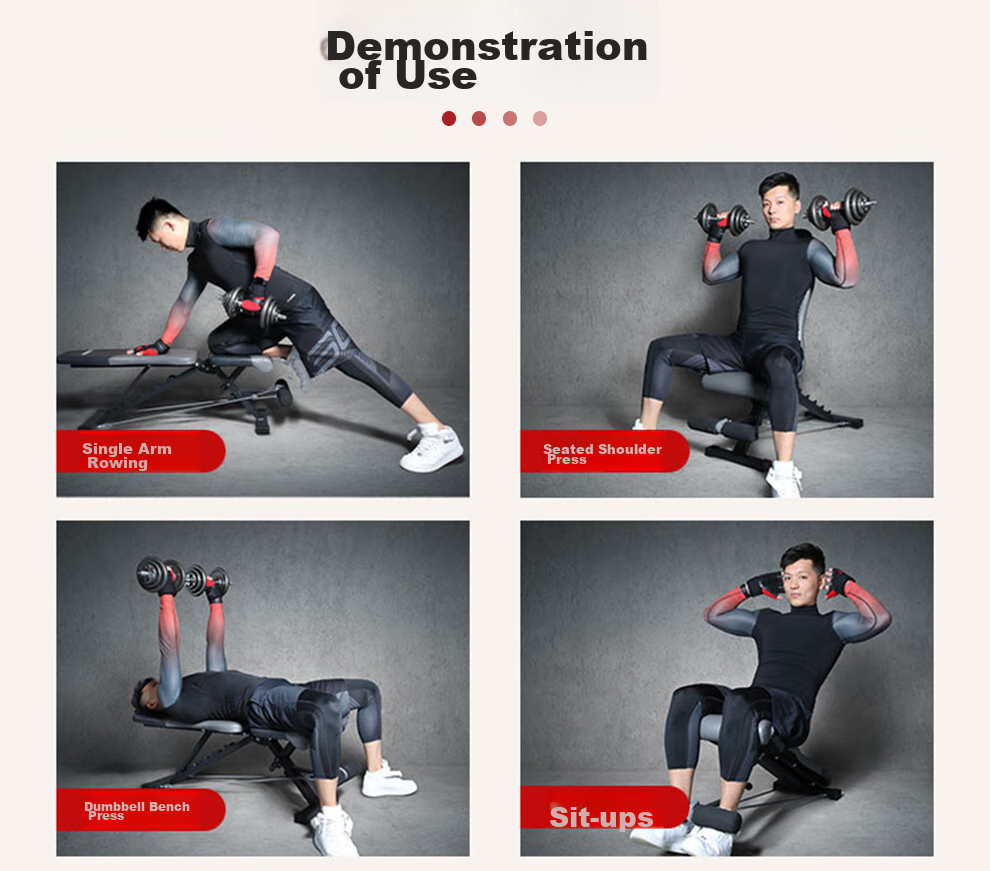 PROIRON Dumbbell Bench, Bench Press Bench, Fitness Chair, Fly Bench, Multifunctional Folding Sit-Up Board, Abdominal Board 17