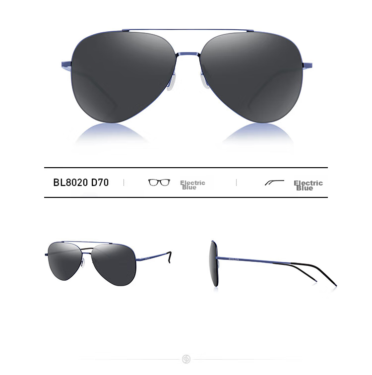 BOLON Aviator Sunglasses, High-Definition Polarized Glasses, Outdoor Driving UV Protection Sunglasses for Men, BL8020D12 9