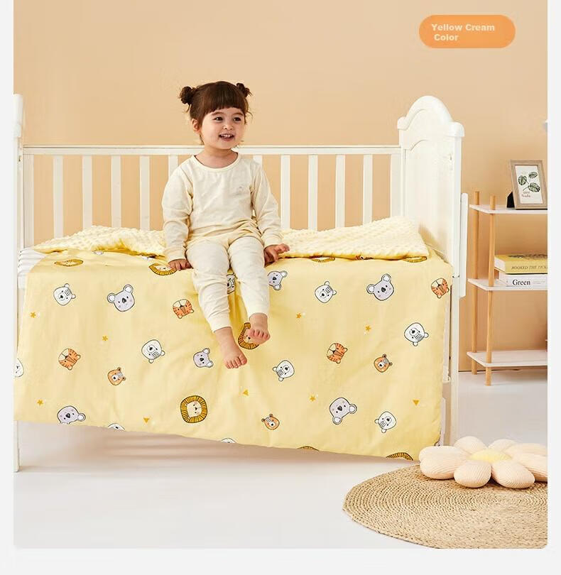 MERCURY Kids Bali Forest Antibacterial Hypoallergenic Spring And Autumn Dotted Quilt Blanket, 120cm×150cm, Infant Class A 25