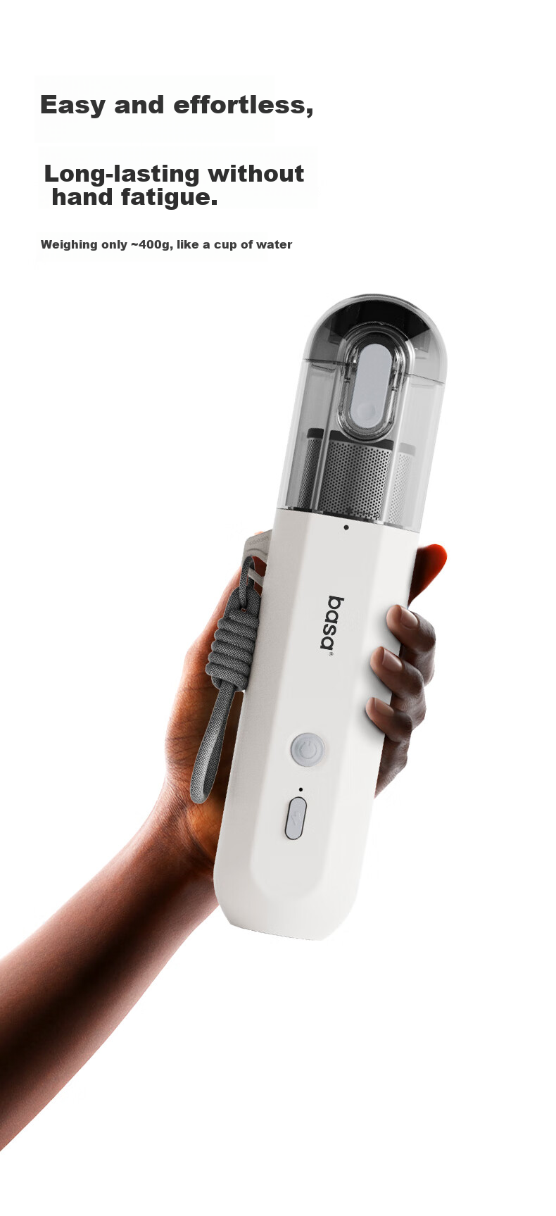 Basa Handheld Cordless Vacuum Cleaner with Strong Suction for Car And Home Use, High Power Multi-Functional, Ultra Strong Suction 6000Pa, Includes 3 Filter Cartridge Set 7