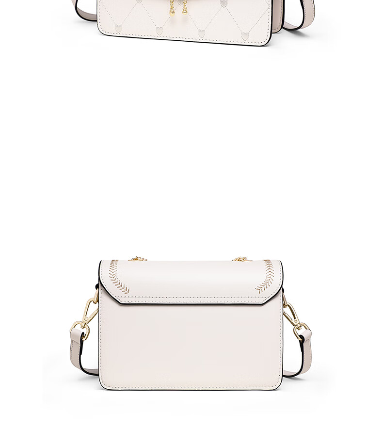 C.BANNER Leather Handbag, Women's Crossbody Bag, Shoulder Bag, Small Square Purse, Practical High-End Light Luxury Birthday Gift for Girlfriend on May 20 12