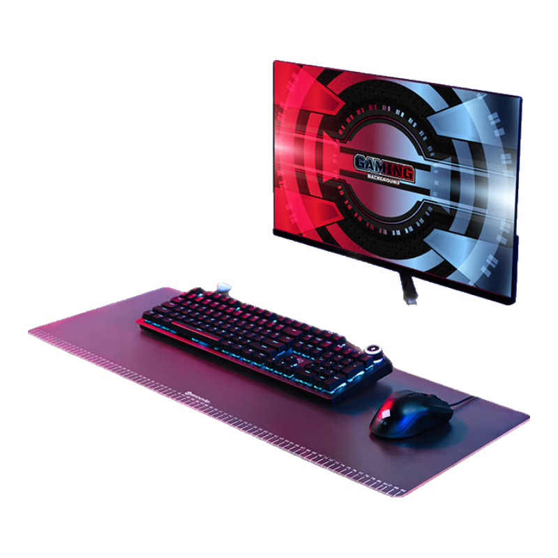 EXCO Extra Large Photovoltaic Glass Scale Mouse Pad Desk Mat Transparent 80*30cm Gaming Office Computer Portable Self-Notebook Smooth Hard Surface 0171