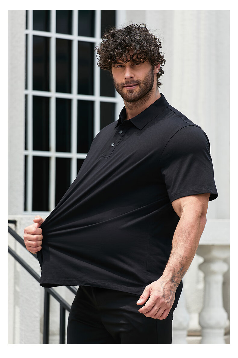 Dibinze Large Size Polo Shirt for Men, Plus Size Loose Fit Cool Business Casual Collared T-Shirt, White, 8XL 16