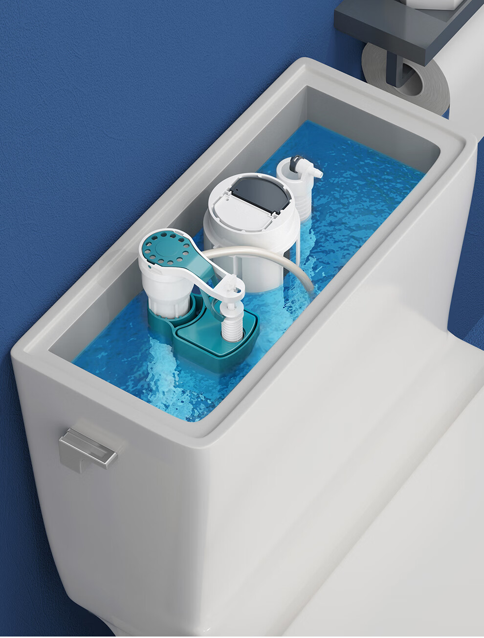 CVBAB Toilet Inlet Valve, Toilet Accessories, Universal Water Inlet Valve for Toilet Tank, Water Supply Valve for Flush Toilet CV-J01 8