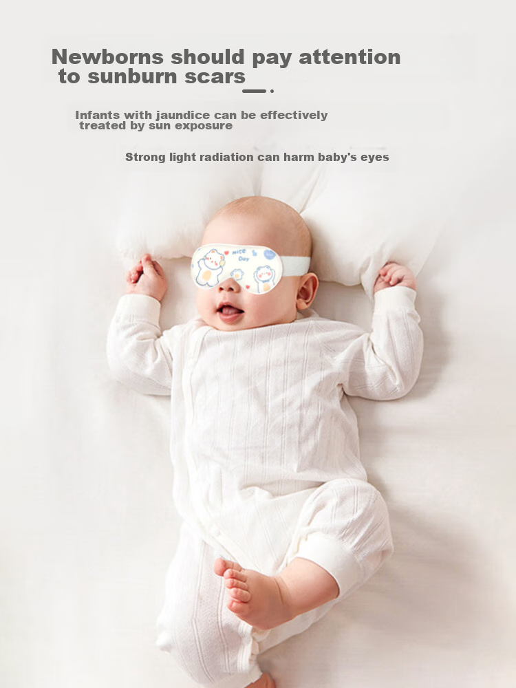 9I9 Baby Eye Mask, Newborn Sun Protection, Jaundice Silk, Light-Blocking, Infant Sleep Protection, Soft Sealed Packaging A93 3