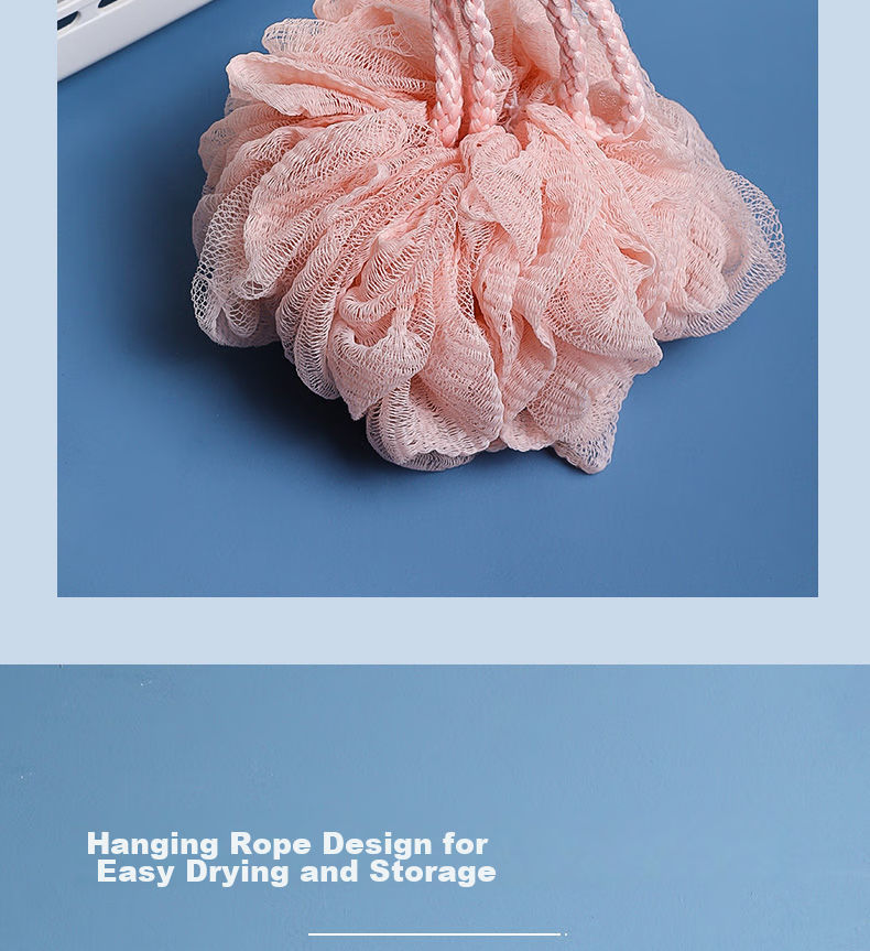 CHAHUA PE Material Bath Sponge, Exfoliating And Scrubbing, 1 Piece, Back Scrubber, Bathing Essential, Must-Have for Showering 11
