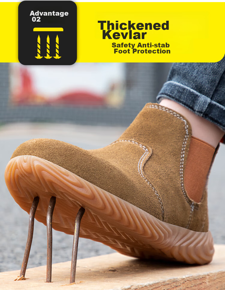 JUNBU Welding Safety Shoes for Men with Steel Toe Cap, Anti-Smashing, Puncture-Resistant, Lightweight, Anti-Scalding Construction Site Safety Work Shoes 1061L Size 37 6