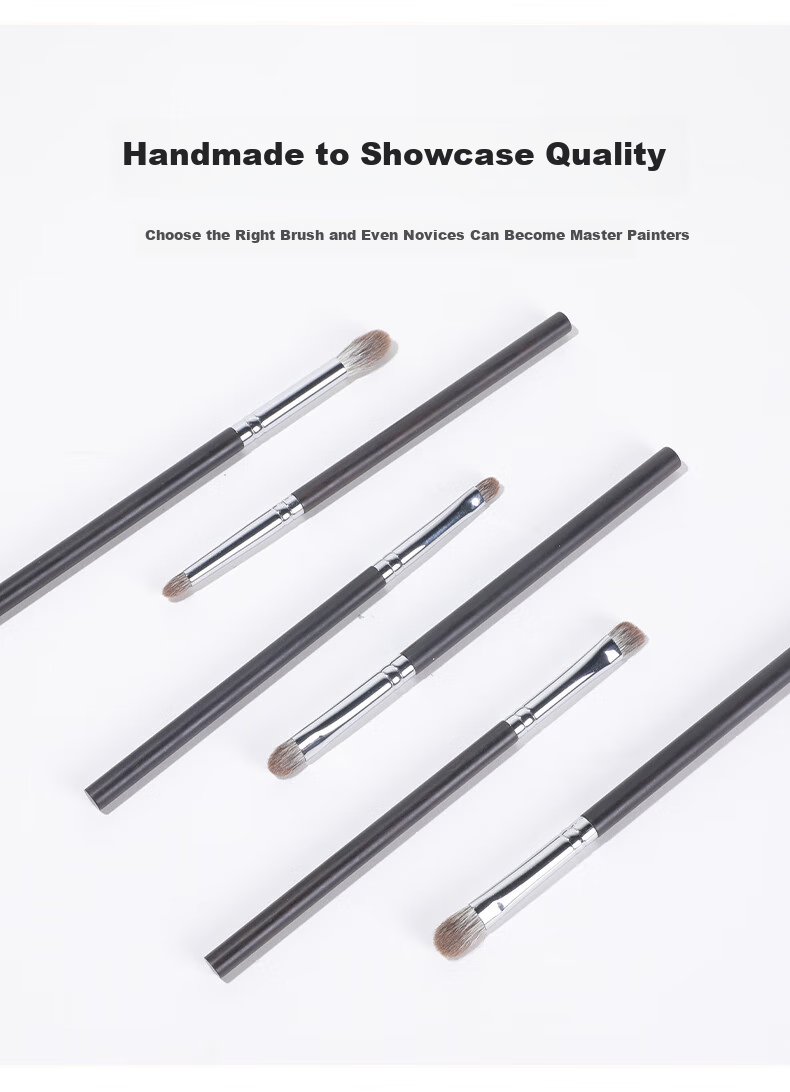 Dongyiyanxuan Soft Bristle Eyeshadow Brush Set of 6, Makeup Brushes, Eyeliner Brush, Puff Brush, Blade Brush, Detail Brush, Concealer Brush, Cangzhou Brush 5