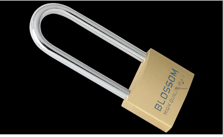 BLOSSOM Brass Padlock, Long Shackle Lock, Indoor Door Dormitory Lock, Waterproof Rust-Proof Lock, Student Drawer Cabinet Lock BC074L 9