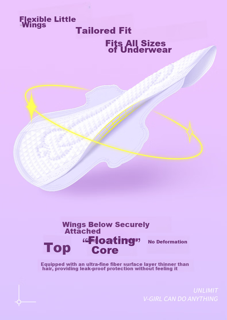 V-GIRL Disinfection-Grade Sanitary Napkins, Ultra-Thin with Pads, 12 Packs, 110 Pieces, Free Luggage Included, Sold by JD 8