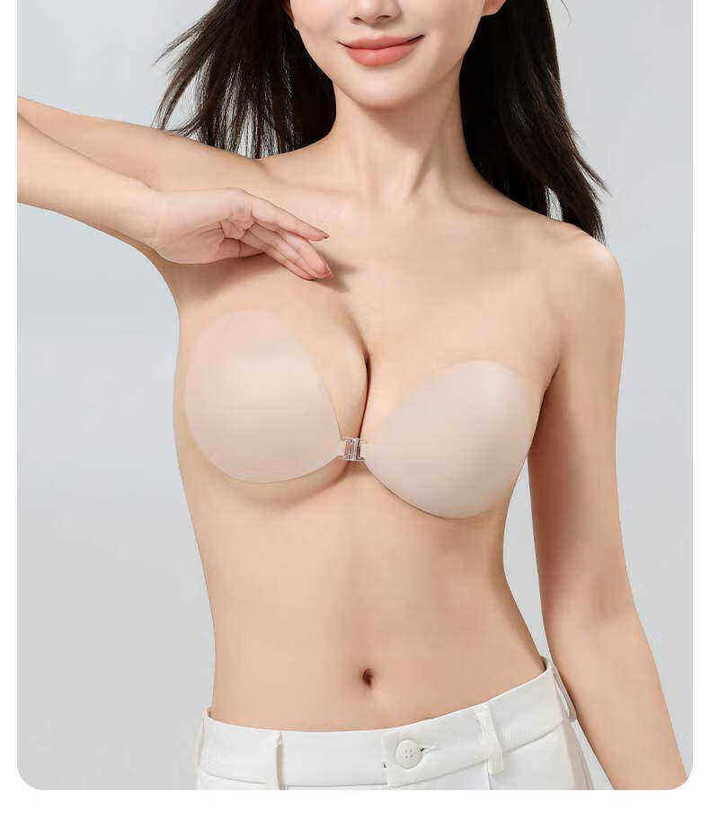LangSha Ultra-Thin Invisible Seamless Push-Up Bra for Women, Wireless, Anti-Slip, Side Support, No Show, No Bulge 3