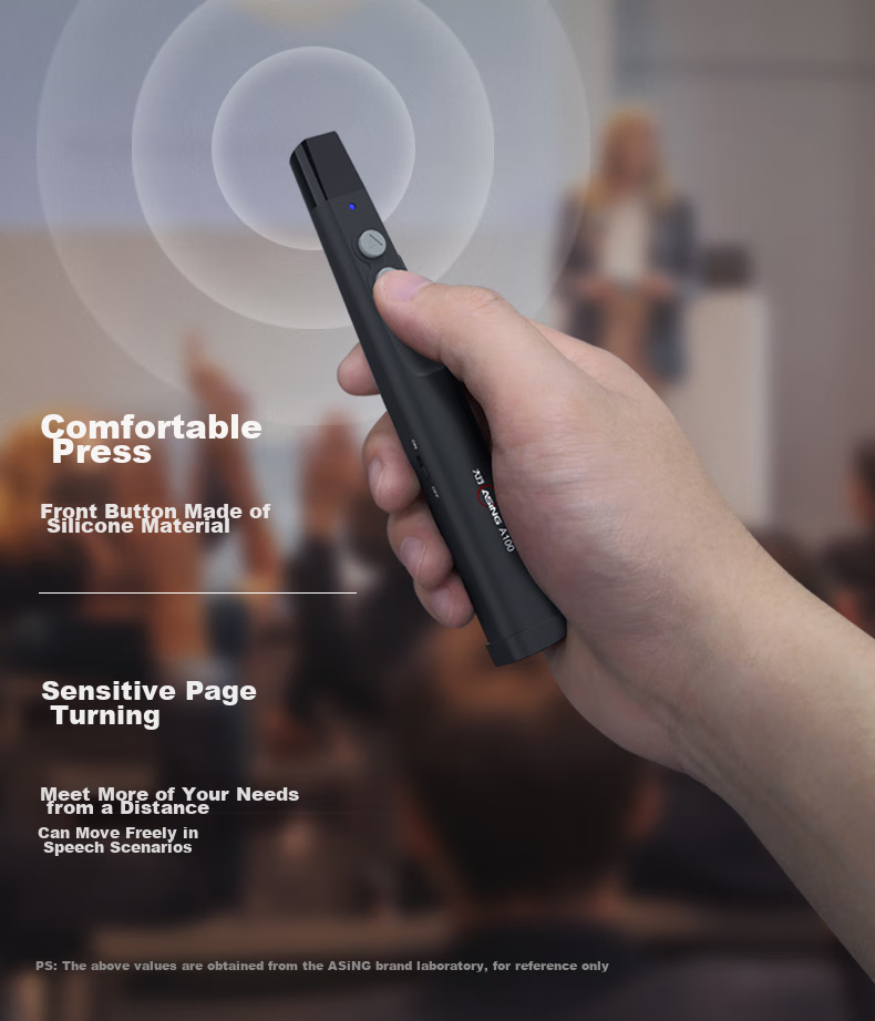 ASiNG T11S Wireless Presenter with Laser Pointer, PPT Remote Control, Wireless Microphone, Amplifier, 3-in-1 Multifunctional Presentation Pen for Teachers and Training 6