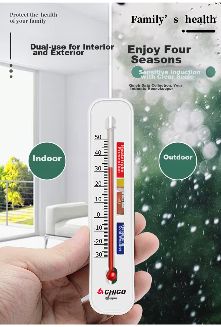 CHIGO Indoor Thermometer, Physical Baby Room Mercury-Free, Sensitive High-Precision Temperature Gauge ZG-8061 4