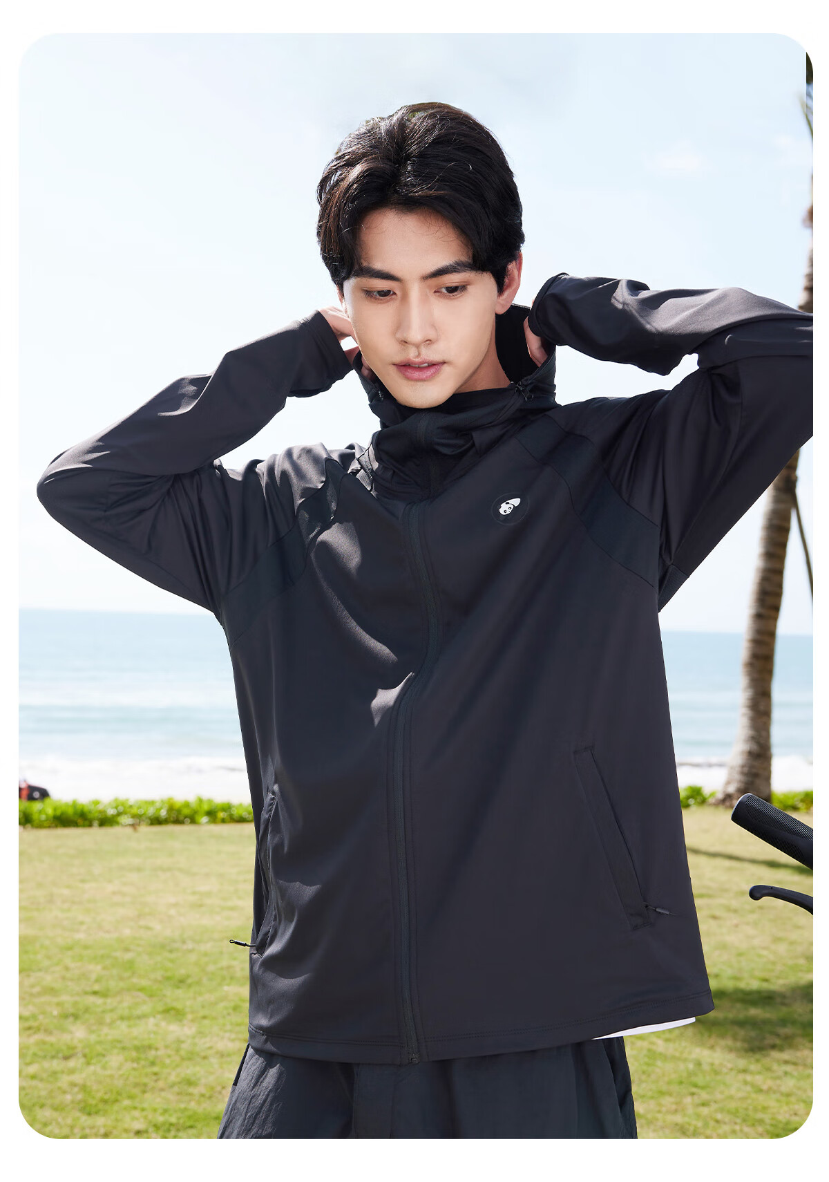 CAMEL [Panda Collaboration], Cool White Outdoor Sun Protection Clothing for Men And Women, UV-Resistant Ice-Cool Sun Protection Garment 23
