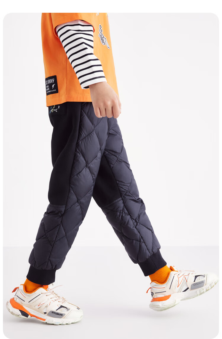 Annil Children's Clothing, Boys And Girls down Pants, 2024 Winter New Style, Black, Size 120 5