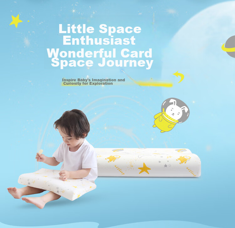 AiSleep Children's Pillow for Ages 5-8, Zero Pressure, Body-Shaped, Ergonomic Design with Separate Zones, Neck Protection, Slow Rebound Memory Foam Pillow 3